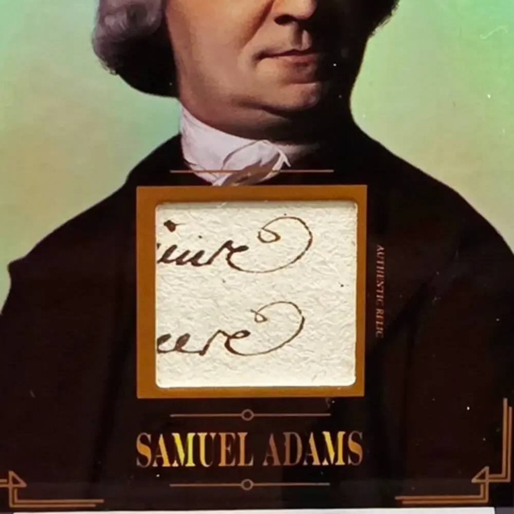 Authentic Samuel Adams Founding Father Handwriting Relic Piece of History